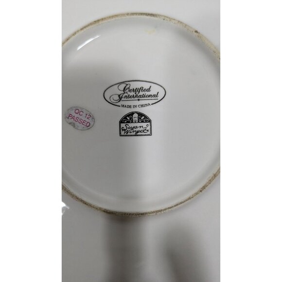 Certified International Snowman Gingerbread Hand Painted Holiday Plate - Picture 6 of 6